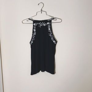 Papaya navy blue & white tunic embroider size S/M